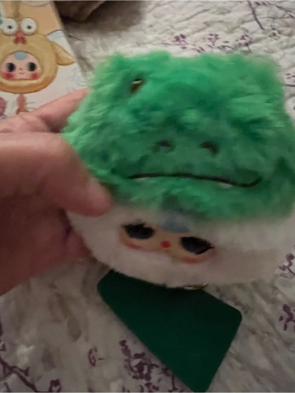 Baby Three Plush Phone Lanyard - Green